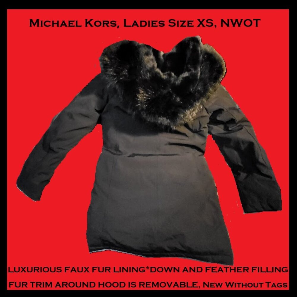 Michael Kors Down and Feather Ladies Jacket Size XXS, NEW/NWOT